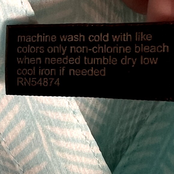 The Limited Sz S Sheer Blouse 3/4 Balloon Sleeve Pale Blue Striped Buttons - Picture 9 of 12